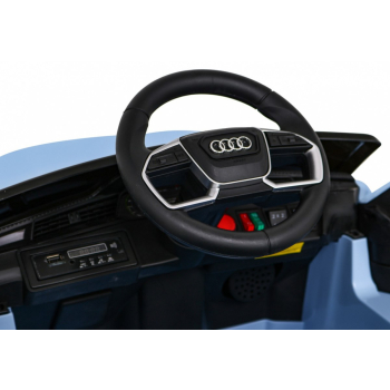 Audi E-Tron Sportback dla dzieci Niebieski + Pilot + Napęd 4x4 + Wolny Start + Radio MP3 + LED